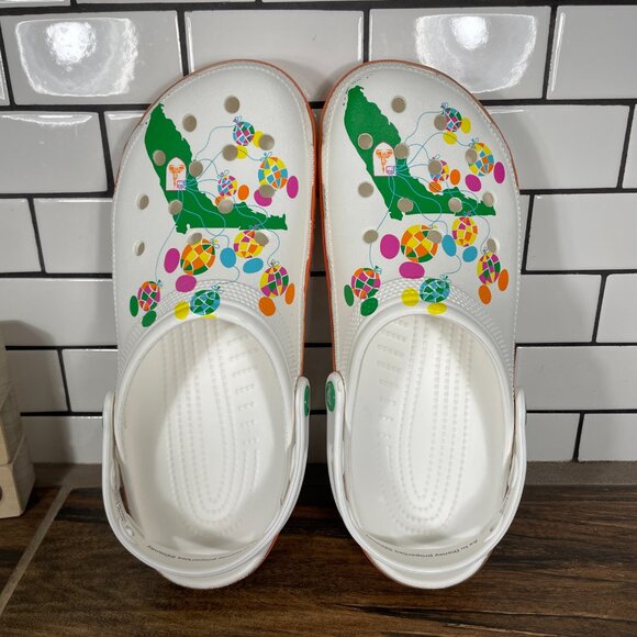 CROCS Classic DTP Balloon Clog Shoes Womens Size 11 White Disney Parks Slip On - Picture 6 of 14